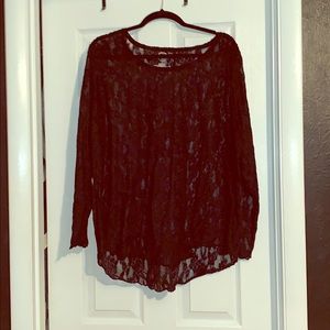 ALL LACE LONG SLEEVE SHIRT